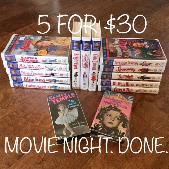 Fox Other - SHIRLEY TEMPLE VHS VIDEOS 5/$30 or 15/$80 NEW !